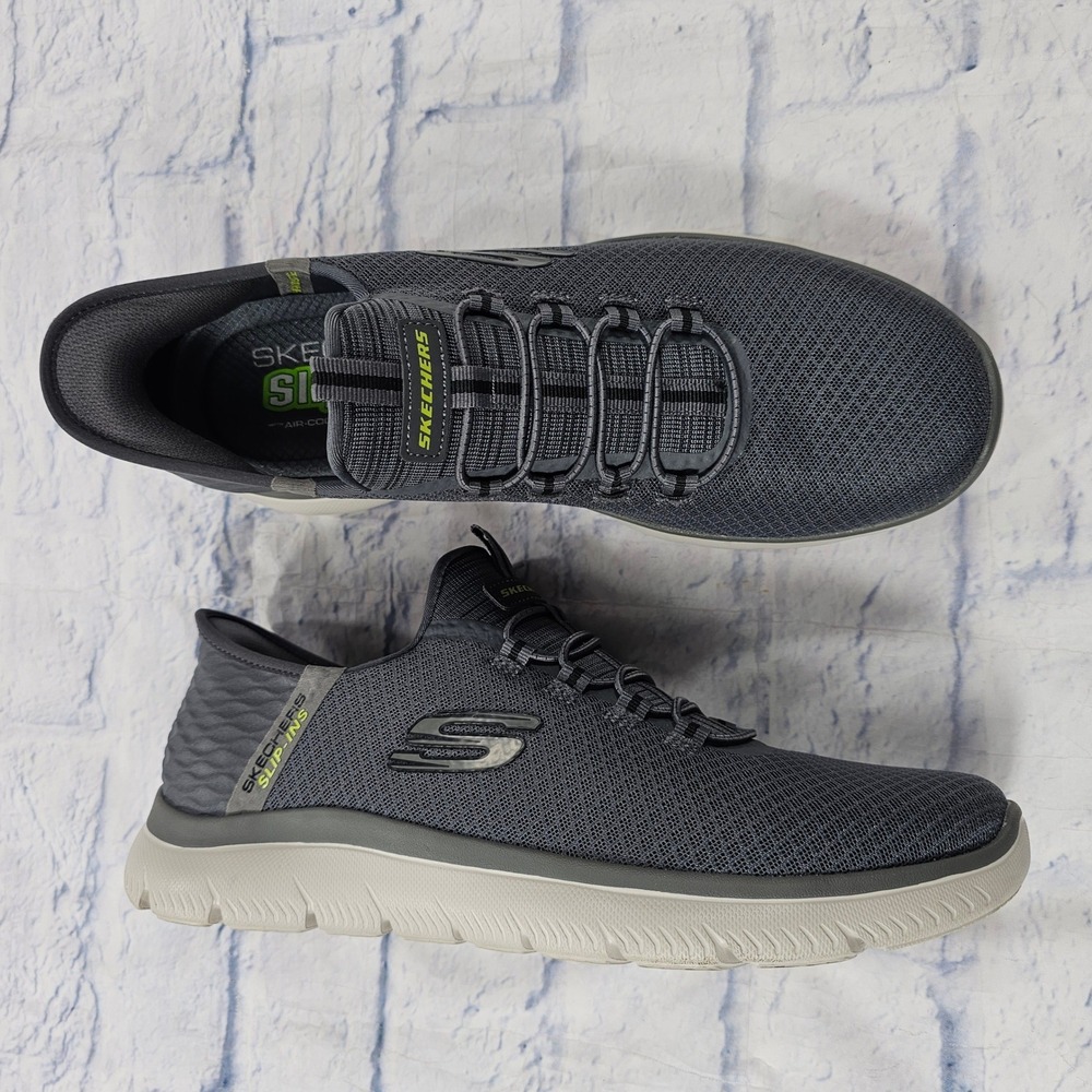 Skechers Summits High Range Mens 10.5 Grey Hands Free Walking Sneakers 232457